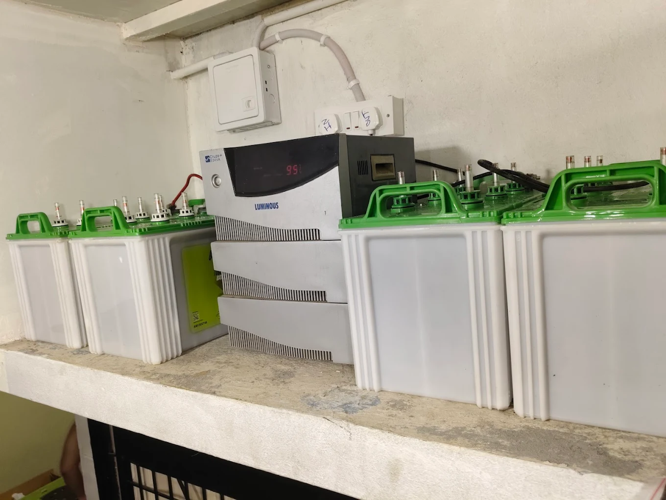 Battery installation work