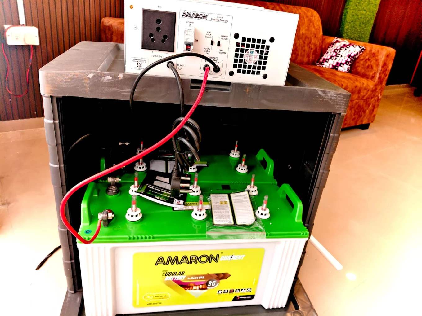 Battery installation work