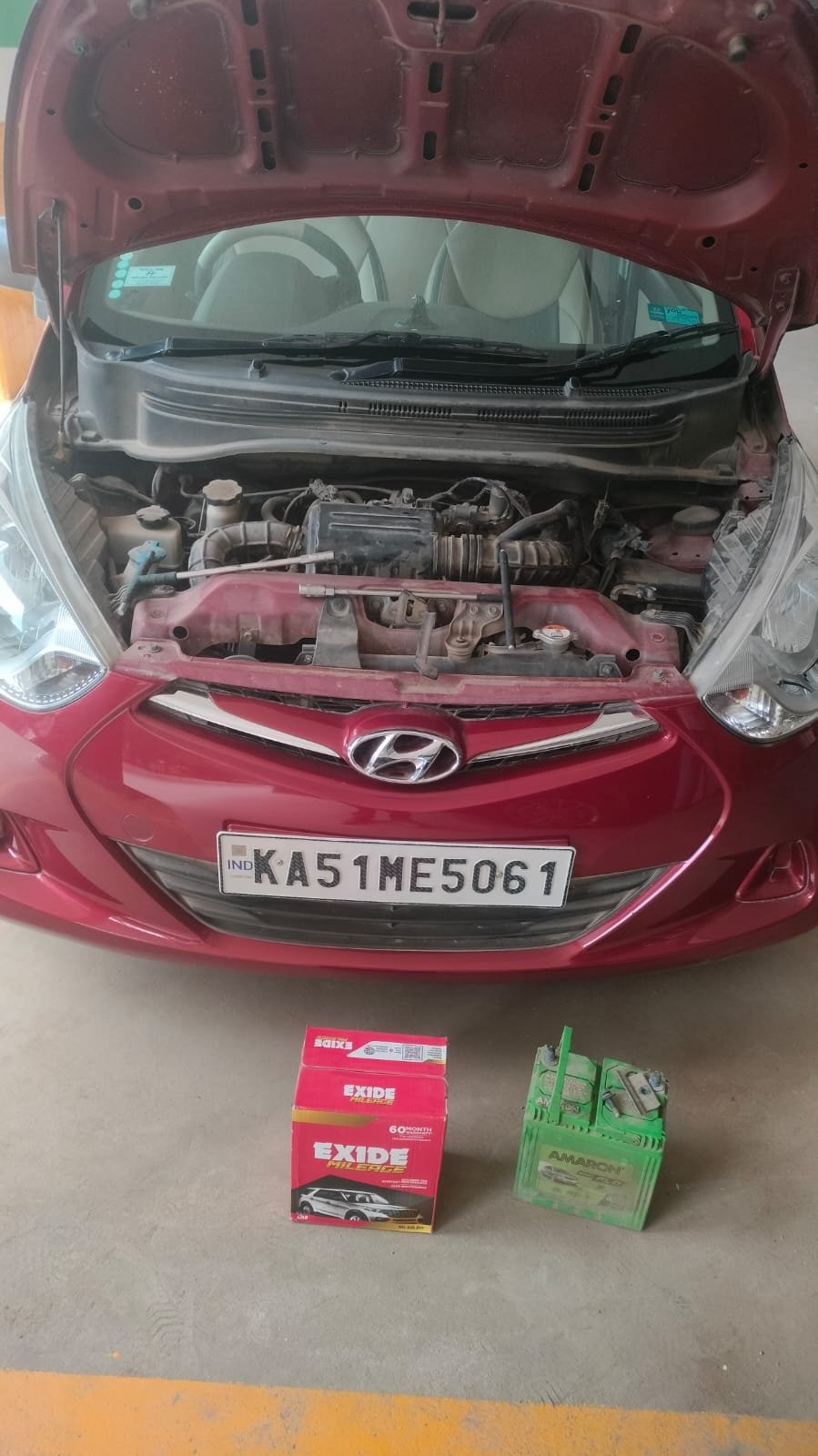 Battery installation work